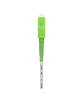 AISENS Cable Fibra Óptica Latiguillo G657A2 3.0 9 125 SMF Simplex CPR DCA LSZH, SC APC-SC APC, Blanco, 2.0 m