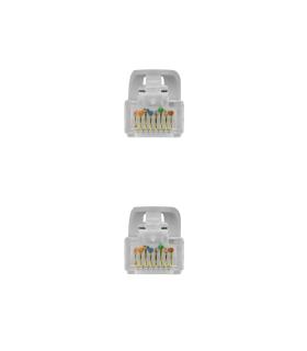 Nanocable Cable Red Latiguillo RJ45 LSZH CAT.6A UTP AWG24, Gris, 25 cm