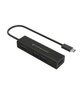 Conceptronic HUBBIES07B hub de interfaz USB 3.2 Gen 1 (3.1 Gen 1) Type-C 5000 Mbit s Negro