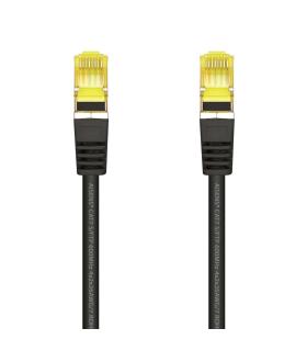 AISENS Cable De Red Latiguillo RJ45 LSZH Cat.7 600 MHz S FTP PIMF AWG26, Negro, 25 cm