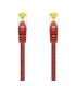 AISENS Cable De Red Latiguillo RJ45 LSZH Cat.7 600 MHz S FTP PIMF AWG26, Rojo, 2.0 m