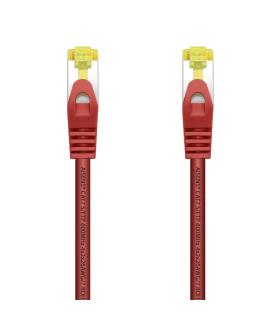 AISENS Cable De Red Latiguillo RJ45 LSZH Cat.7 600 MHz S FTP PIMF AWG26, Rojo, 2.0 m