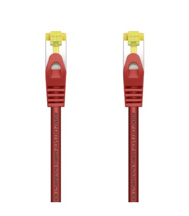 AISENS Cable De Red Latiguillo RJ45 LSZH Cat.7 600 MHz S FTP PIMF AWG26, Rojo, 2.0 m