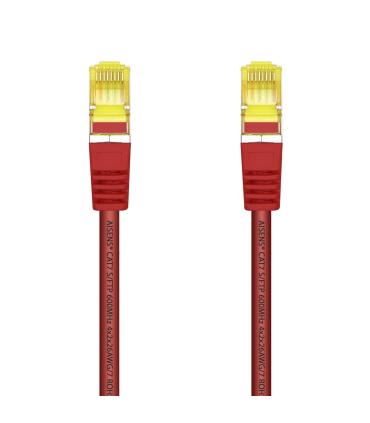 AISENS Cable De Red Latiguillo RJ45 LSZH Cat.7 600 MHz S FTP PIMF AWG26, Rojo, 2.0 m