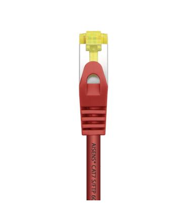 AISENS Cable De Red Latiguillo RJ45 LSZH Cat.7 600 MHz S FTP PIMF AWG26, Rojo, 2.0 m