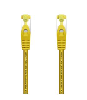 AISENS Cable De Red Latiguillo RJ45 LSZH Cat.7 600 MHz S FTP PIMF AWG26, Amarillo, 0.5 m