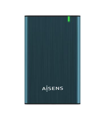 AISENS Caja Externa 2.5" ASE-2525PB 9.5 mm SATA A USB 3.0 USB 3.1 Gen1, Azul Pacifico