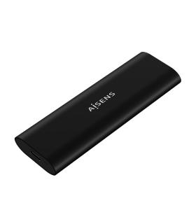 AISENS Caja Externa M.2 (NGFF) ASM2-014B SATA NVMe A USB3.1 Gen2, Negro