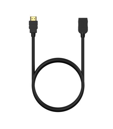 AISENS Cable HDMI V2.0 Prolongador Premium Alta Velocidad   Hec 4K@60Hz 18Gbps, A M-A H, Negro, 1.0M