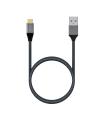 AISENS Cable USB 3.1 Gen2 Aluminio 10Gbps 3A, Tipo USB-C/M-A/M, Gris, 0.5M