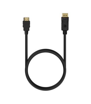 AISENS Cable Conversor DISPLAYPORT a HDMI, DP M-HDMI M, Negro, 0.5M