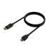 AISENS Cable Conversor DISPLAYPORT a HDMI, DP M-HDMI M, Negro, 0.5M