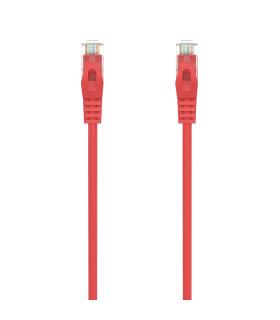 AISENS Cable de Red Latiguillo RJ45 LSZH Cat.6A 500 Mhz UTP AWG24, Rojo, 1.0M