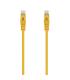 AISENS Cable de Red Latiguillo RJ45 LSZH Cat.6A 500 Mhz UTP AWG24, Amarillo, 0.5M