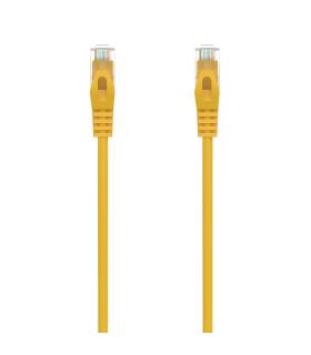 AISENS Cable de Red Latiguillo RJ45 LSZH Cat.6A 500 Mhz UTP AWG24, Amarillo, 0.5M