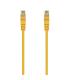 AISENS Cable de Red Latiguillo RJ45 LSZH Cat.6A 500 Mhz UTP AWG24, Amarillo, 0.5M