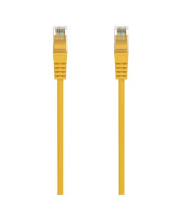 AISENS Cable de Red Latiguillo RJ45 LSZH Cat.6A 500 Mhz UTP AWG24, Amarillo, 0.5M