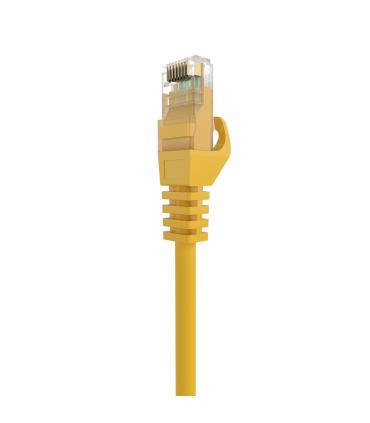 AISENS Cable de Red Latiguillo RJ45 LSZH Cat.6A 500 Mhz UTP AWG24, Amarillo, 0.5M