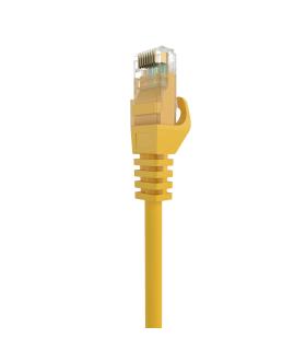 AISENS Cable de Red Latiguillo RJ45 LSZH Cat.6A 500 Mhz UTP AWG24, Amarillo, 1.0M