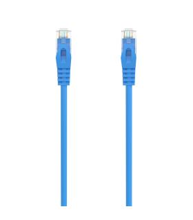 AISENS Cable de Red Latiguillo RJ45 LSZH Cat.6A 500 Mhz UTP AWG24, Azul, 30CM