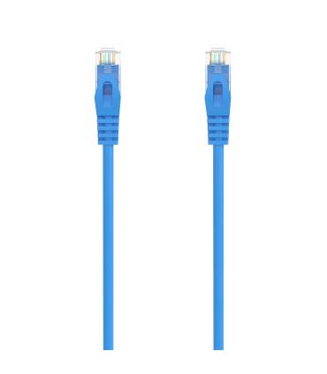 AISENS Cable de Red Latiguillo RJ45 LSZH Cat.6A 500 Mhz UTP AWG24, Azul, 1.0M