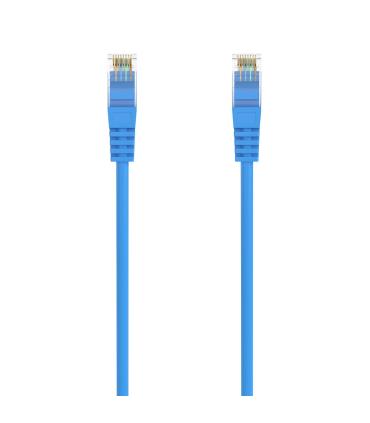 AISENS Cable de Red Latiguillo RJ45 LSZH Cat.6A 500 Mhz UTP AWG24, Azul, 1.0M