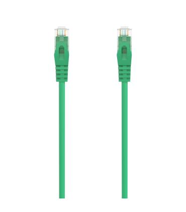 AISENS Cable de Red Latiguillo RJ45 LSZH Cat.6A 500 Mhz UTP AWG24, Verde, 1.5M