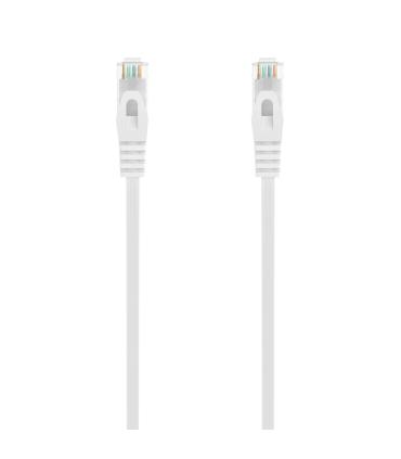 AISENS Cable de Red Latiguillo RJ45 LSZH Cat.6A 500 Mhz UTP AWG24, Blanco, 1.5M