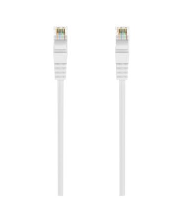 AISENS Cable de Red Latiguillo RJ45 LSZH Cat.6A 500 Mhz UTP AWG24, Blanco, 1.5M