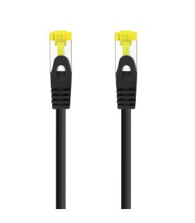 Nanocable Cable Red Latiguillo RJ45 LSZH CAT.6A SFTP AWG26, Negro, 30 cm