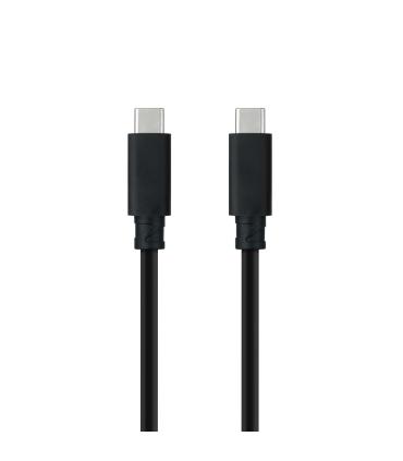 Nanocable Cable USB 3.1 Gen2 10Gbps 5A, 4K 60Hz, USB-C M-USB-C M, Negro, 2 m