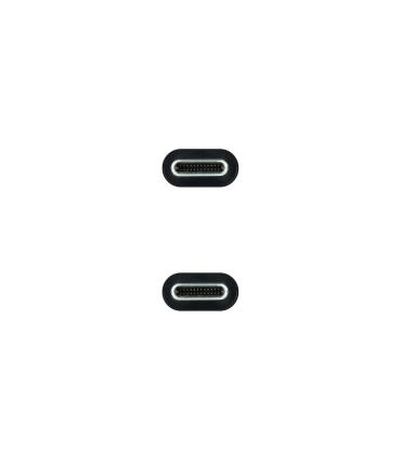 Nanocable Cable USB 3.1 Gen2 10Gbps 5A, 4K 60Hz, USB-C M-USB-C M, Negro, 2 m