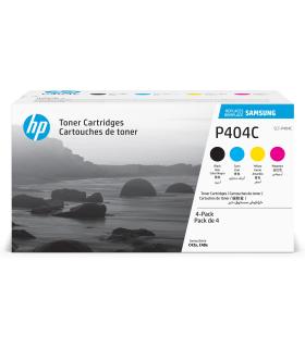 Samsung Paquete de 4 Cartuchos de Tóner Original HP CLT-P404C cian magenta amarillo negro