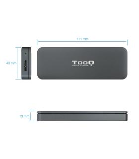 TooQ TQE-2281G caja para disco duro externo Caja externa para unidad de estado sólido (SSD) Gris M.2