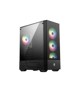 MSI MAG FORGE 112R carcasa de ordenador Midi Tower Negro, Transparente