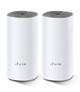 TP-Link Deco E4 (2-pack) Doble banda (2,4 GHz   5 GHz) Wi-Fi 5 (802.11ac) Blanco, Gris Interno