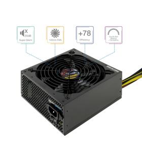 TooQ TQAPOLO-600SP unidad de fuente de alimentación 600 W 20+4 pin ATX ATX Negro