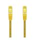 AISENS Cable De Red Latiguillo RJ45 LSZH Cat.7 600 MHz S FTP PIMF AWG26, Amarillo, 2.0 m