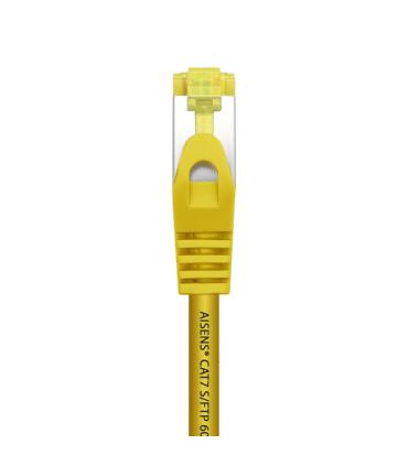 AISENS Cable De Red Latiguillo RJ45 LSZH Cat.7 600 MHz S FTP PIMF AWG26, Amarillo, 2.0 m