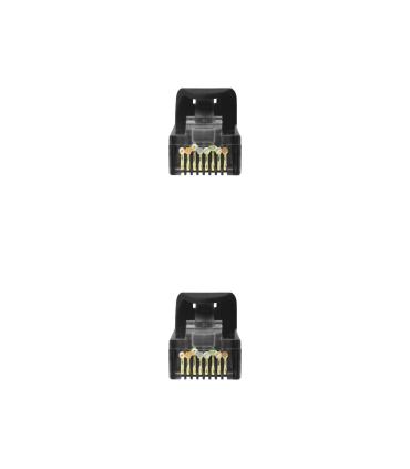 Nanocable Cable de red latiguillo RJ45 LSZH Cat.6A UTP AWG24, Negro, 1.0m