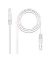 Nanocable Cable Red Latiguillo RJ45 CAT.6 UTP AWG24, Blanco, 25 cm