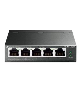 TP-Link TL-SG105PE switch Gestionado L2 Gigabit Ethernet (10 100 1000) Energía sobre Ethernet (PoE) Negro