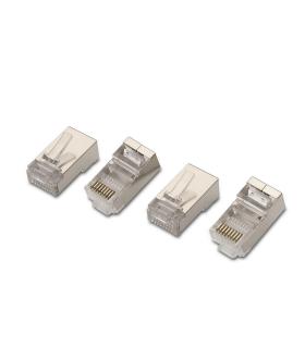 AISENS A138-0293 conector RJ-45 Acero inoxidable, Transparente