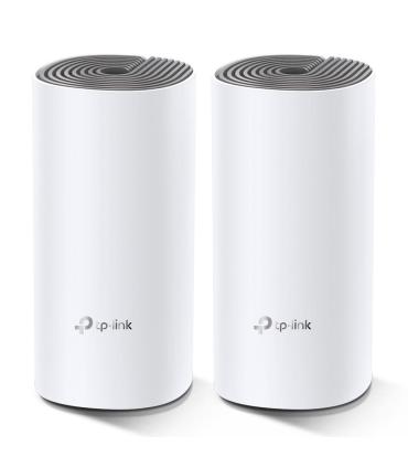 TP-Link Deco E4 (2-pack) Doble banda (2,4 GHz   5 GHz) Wi-Fi 5 (802.11ac) Blanco, Gris Interno