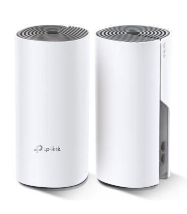 TP-Link Deco E4 (2-pack) Doble banda (2,4 GHz   5 GHz) Wi-Fi 5 (802.11ac) Blanco, Gris Interno