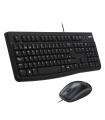 Logitech Desktop MK120 teclado Ratón incluido USB QWERTY Español Negro