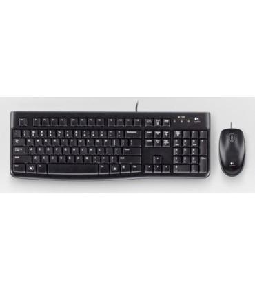 Logitech Desktop MK120 teclado Ratón incluido USB QWERTY Español Negro