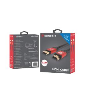 GENESIS NKA-0787 cable HDMI 3 m HDMI tipo A (Estándar) Negro, Rojo