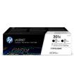 HP Paquete de 2 cartuchos de tóner negro Originales LaserJet 201X de alta capacidad