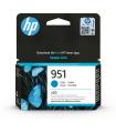 HP Cartucho de tinta original 951 cian